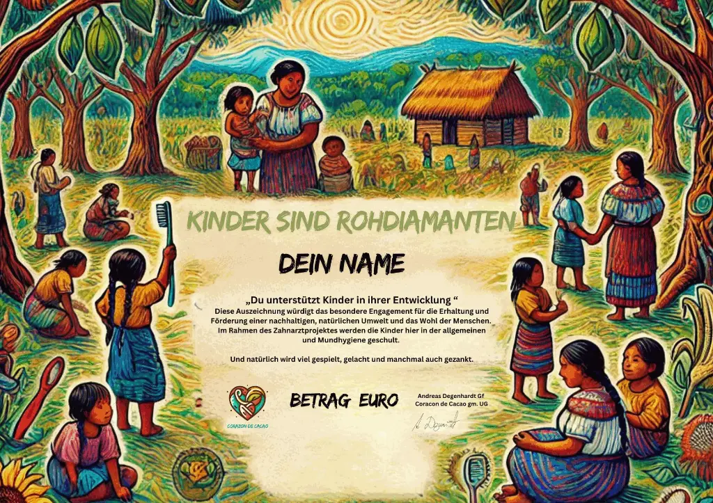 Urkunde Kinder sind Rohdiamanten